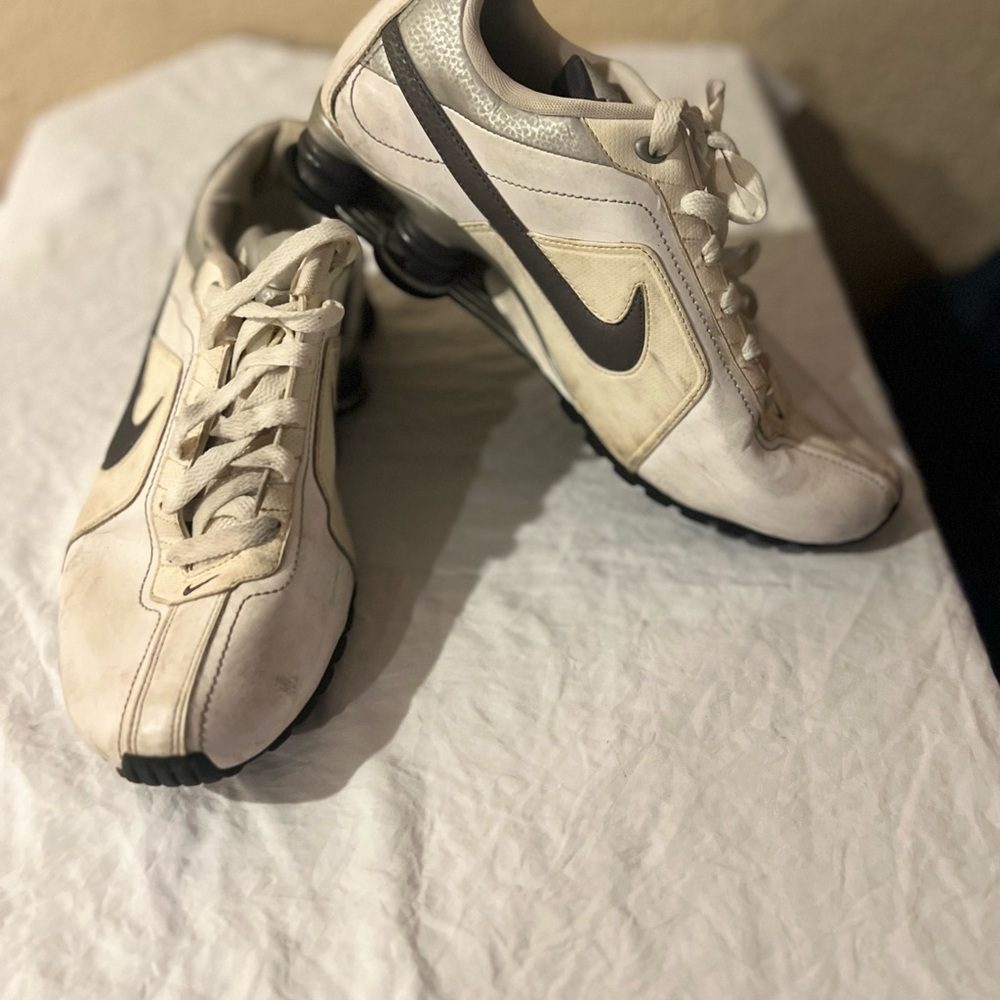 Nike White and Black Athletic Shoes